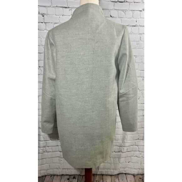 The Fifth Open Front Fully Lined Wool Coat -Gray- Women's X-Small - Picture 3 of 6